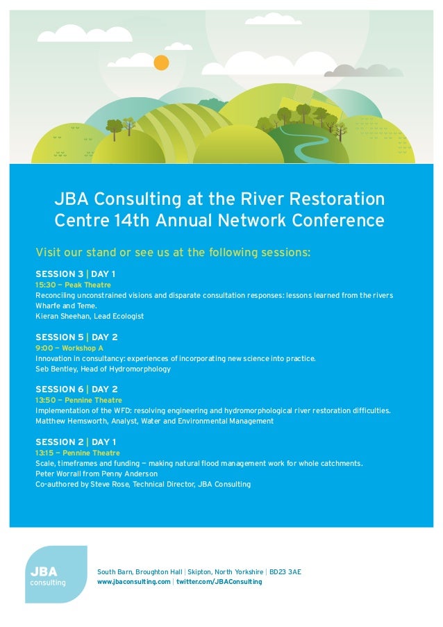 Jba consulting-at-river-restoration-conference-2014