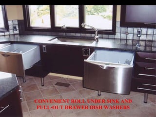 CONVENIENT ROLL UNDER SINK AND PULL-OUT DRAWER DISH WASHERS 