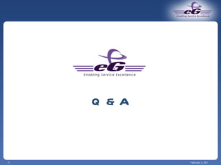 Q & A February 3, 2011 