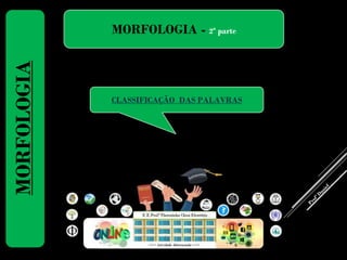 MORFOLOGIA - 2ª parteMORFOLOGIA
CLASSIFICAÇÃO DAS PALAVRAS
MORFOLOGIA
 