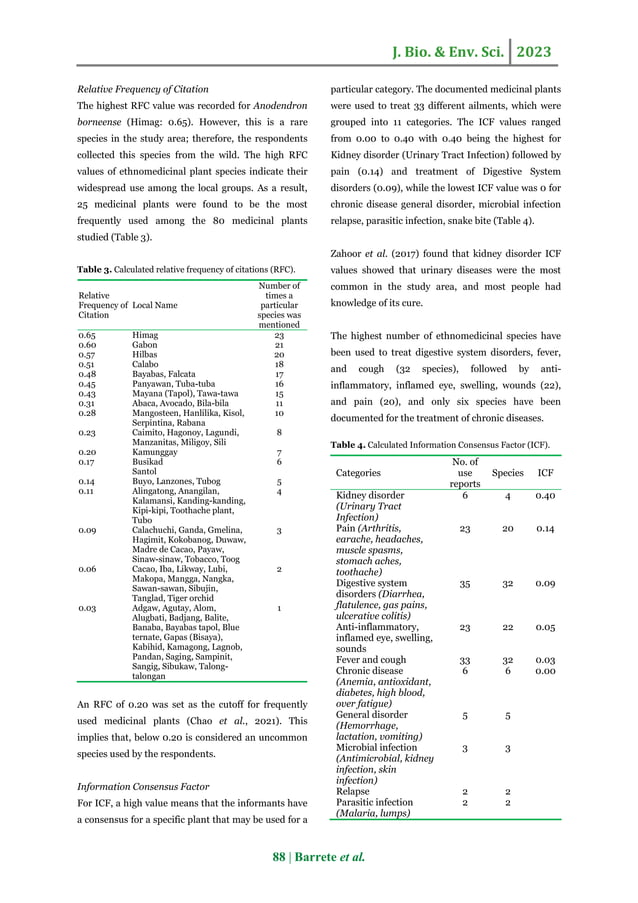 Traditional medicinal plants and practices of an Indigenous community ...