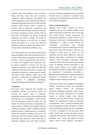 Environmental drivers of zooplankton community structure and bacterial ...