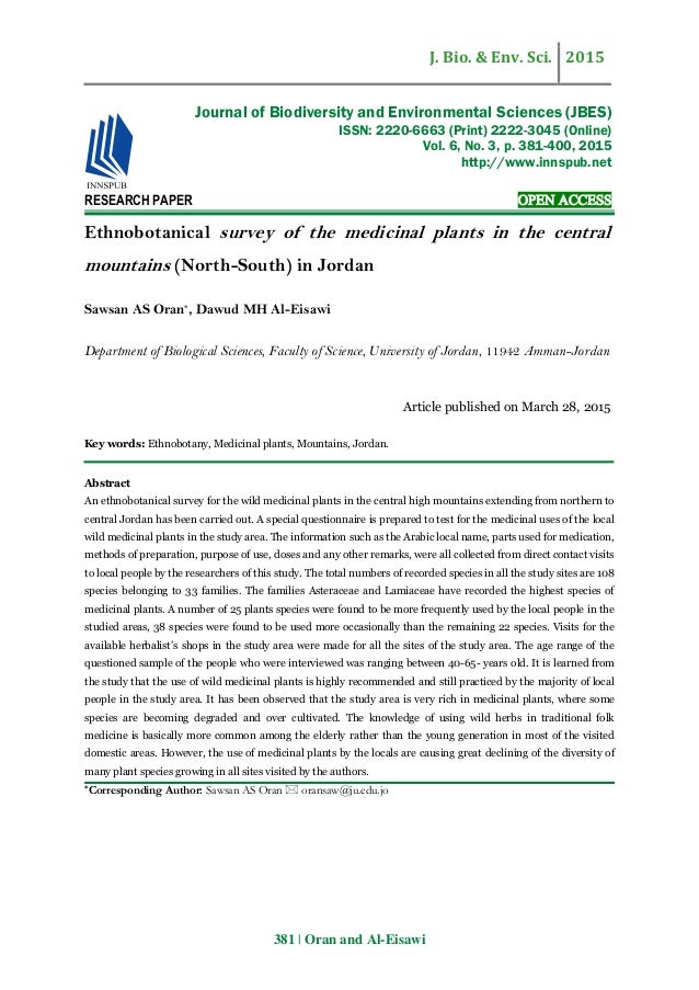 medicinal plants research papers ethnobotanical survey of the medicinal plants in the medicinal plants research papers ethnobotanical survey of the medicinal plants in the