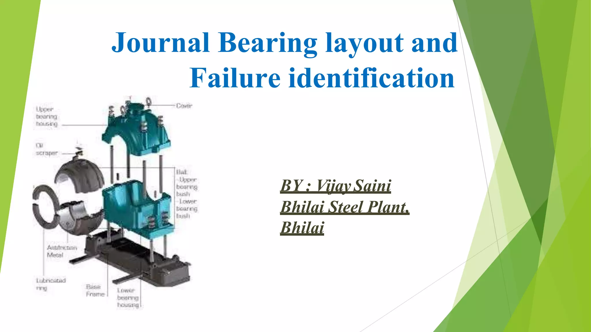 Journal Bearing layout and Failure Analysis PPT