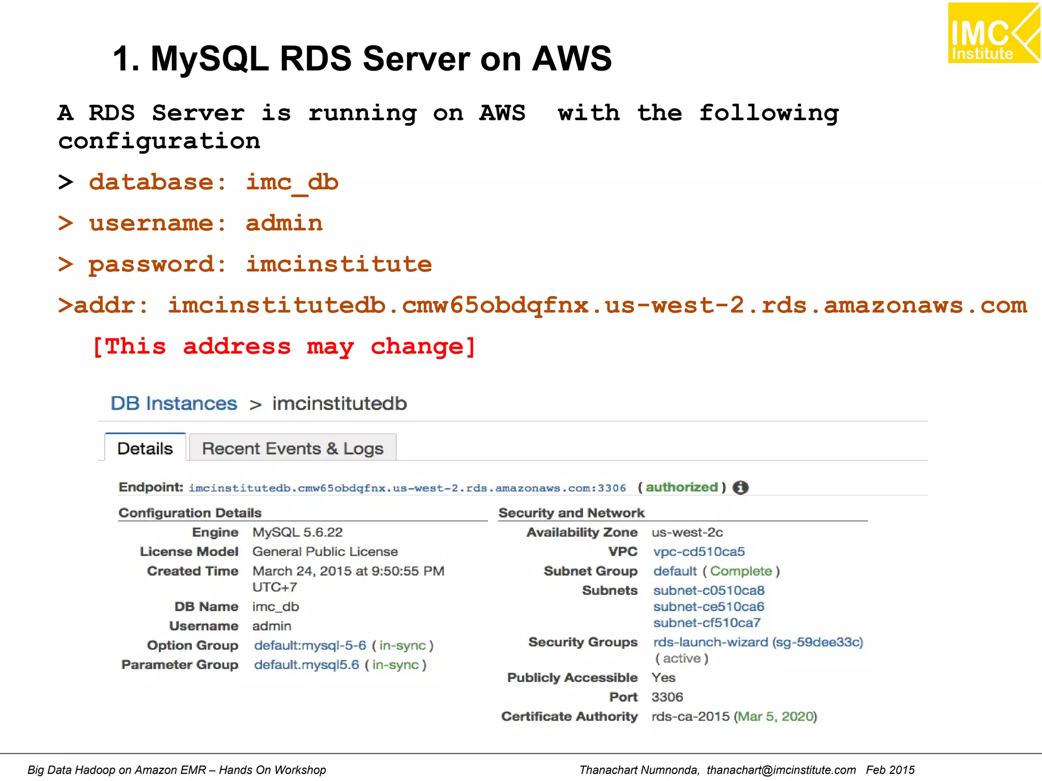 62
K-Means command line options
 