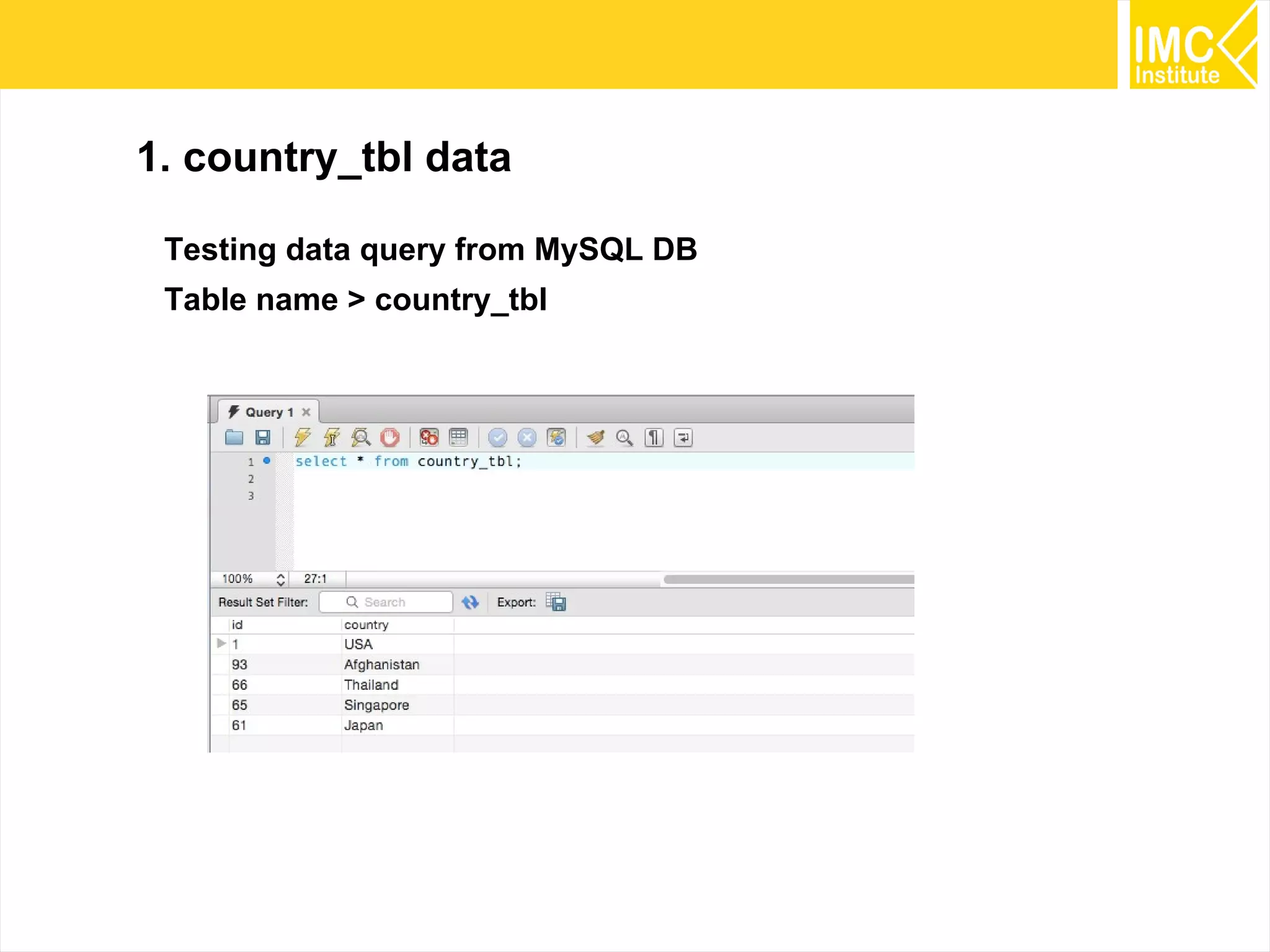 63
Viewing Result
$mkdir $WORK_DIR/reuters-kmeans/clusteredPoints
$ mahout clusterdump -i $WORK_DIR/reuters-kmeans/clusters-
*-final -o $WORK_DIR/reuters-kmeans/clusterdump -d
$WORK_DIR/reuters-out-seqdir-sparse-kmeans/dictionary.file-0
-dt sequencefile -b 100 -n 20 --evaluate -dm
org.apache.mahout.common.distance.CosineDistanceMeasure
-sp 0 --pointsDir $WORK_DIR/reuters-kmeans/clusteredPoints
 