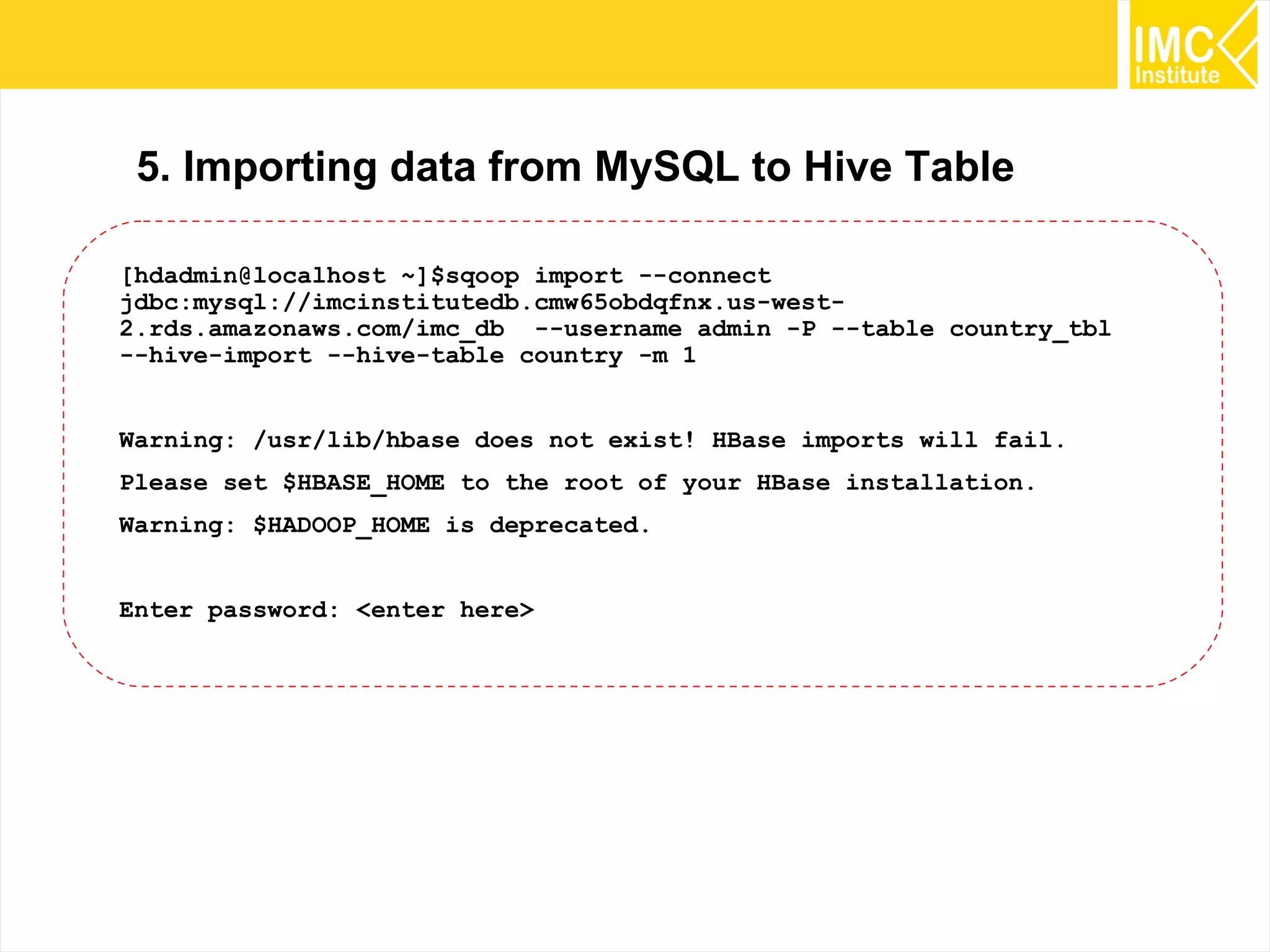 68
Command line options
 
