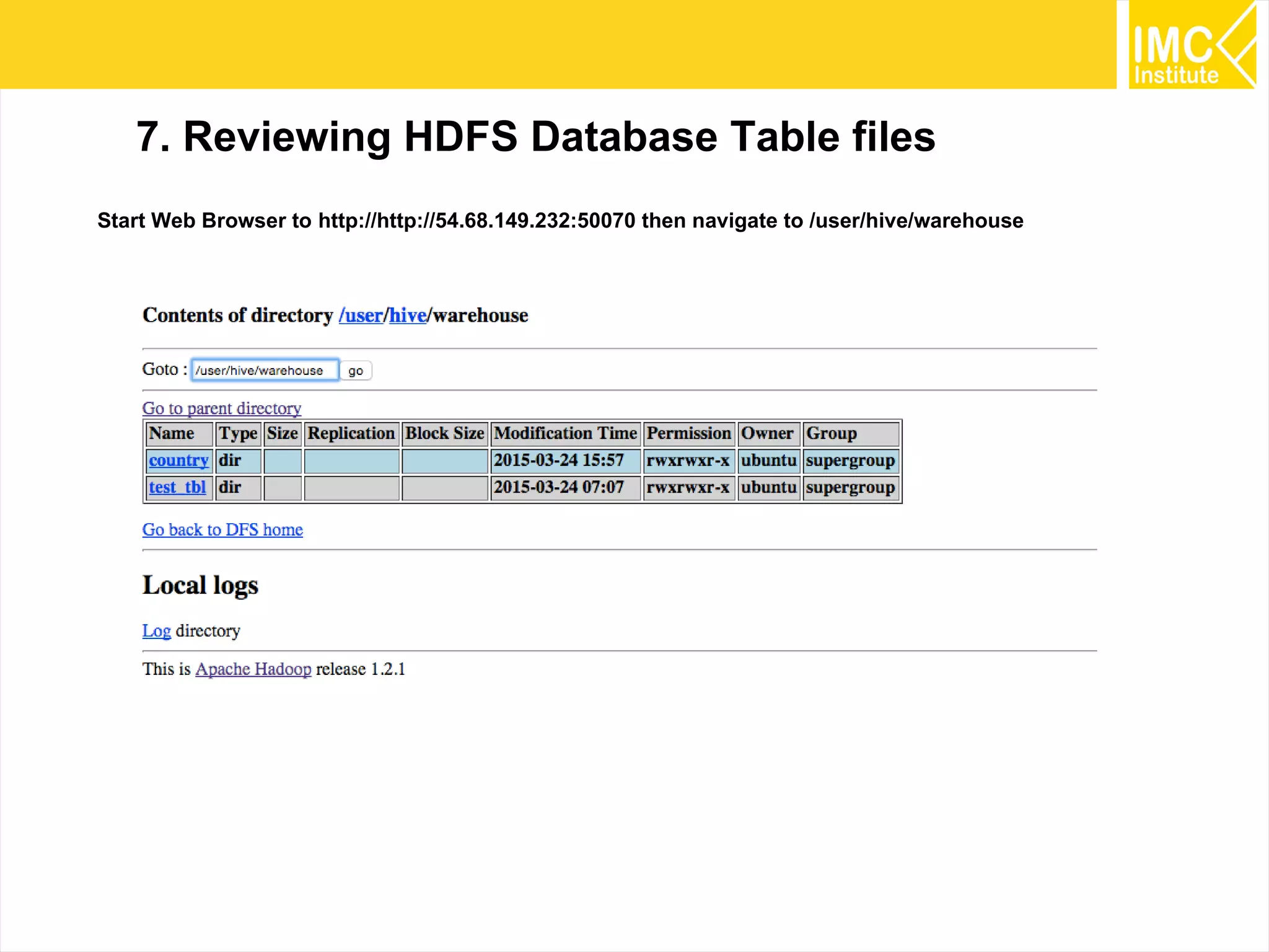 70
Import-Export RDBMS data
 