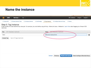 18
Name the instance
 