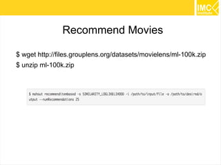 32
Architecture for Recommender Engine
 