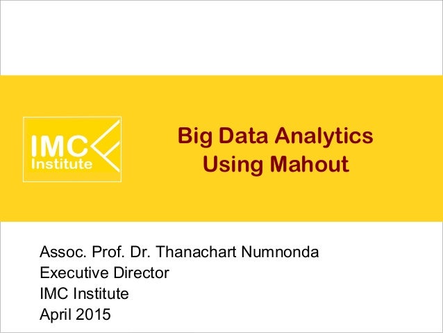 mahout in big data