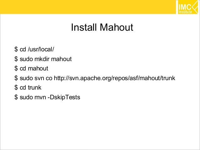 mahout in big data
