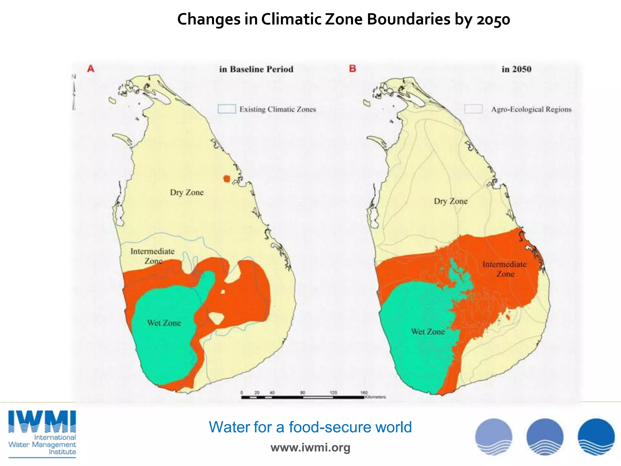 Changes in Climatic Zone Boundaries by 2050

Water for a food-secure world
www.iwmi.org

 
