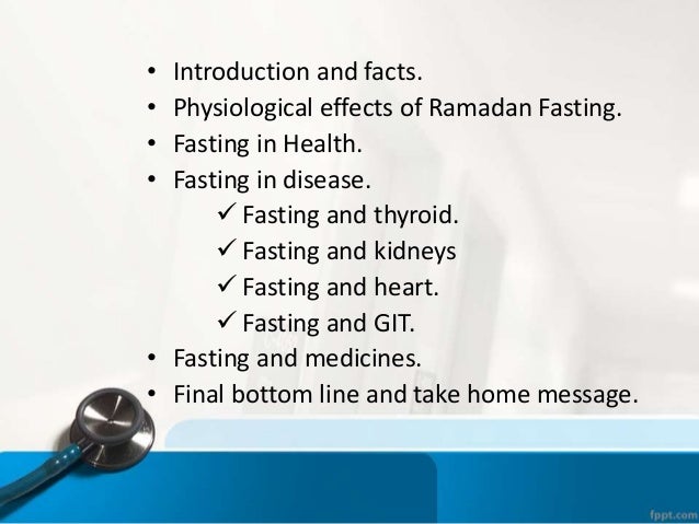 Ramadan and Chronic diseases