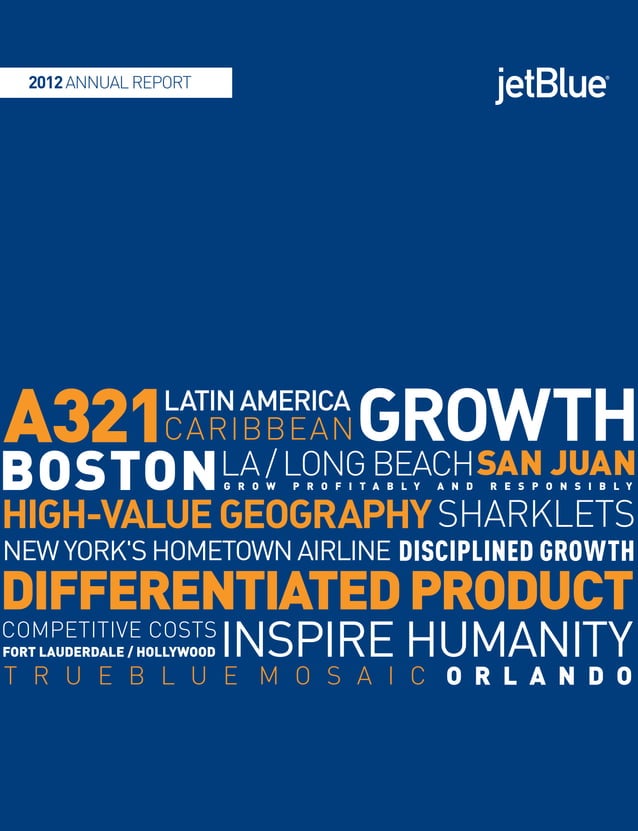 2012 JetBlue 10K Annual Report PDF