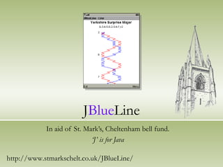 J Blue Line In aid of St. Mark’s, Cheltenham bell fund. ‘ J’ is for Java http://www.stmarkschelt.co.uk/JBlueLine/ 