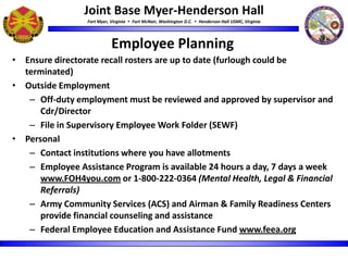 JBM-HH Administrative Furlough Town Hall slides | PPTX