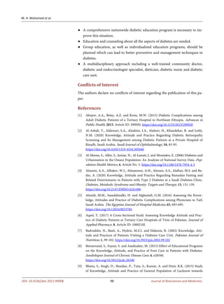 Knowledge, Attitude and Practice on Common Diabetic Patients among ...