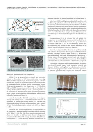 Synthesis and Characterization of Copper Oxide Nanoparticles and its ...