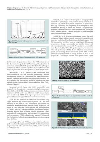 Synthesis and Characterization of Copper Oxide Nanoparticles and its ...