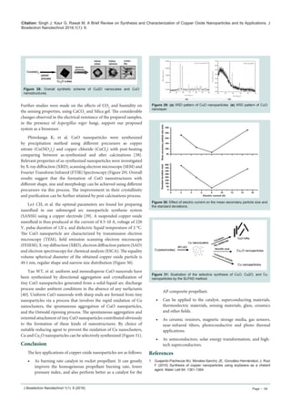 Synthesis and Characterization of Copper Oxide Nanoparticles and its ...