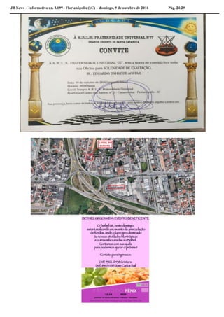 JB News – Informativo nr. 2.199– Florianópolis (SC) – domingo, 9 de outubro de 2016 Pág. 24/29
 