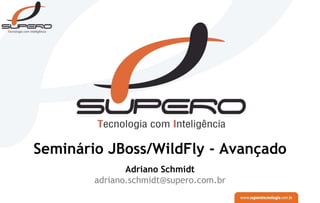 Seminário JBoss/WildFly - Avançado
Adriano Schmidt
adriano.schmidt@supero.com.br
 