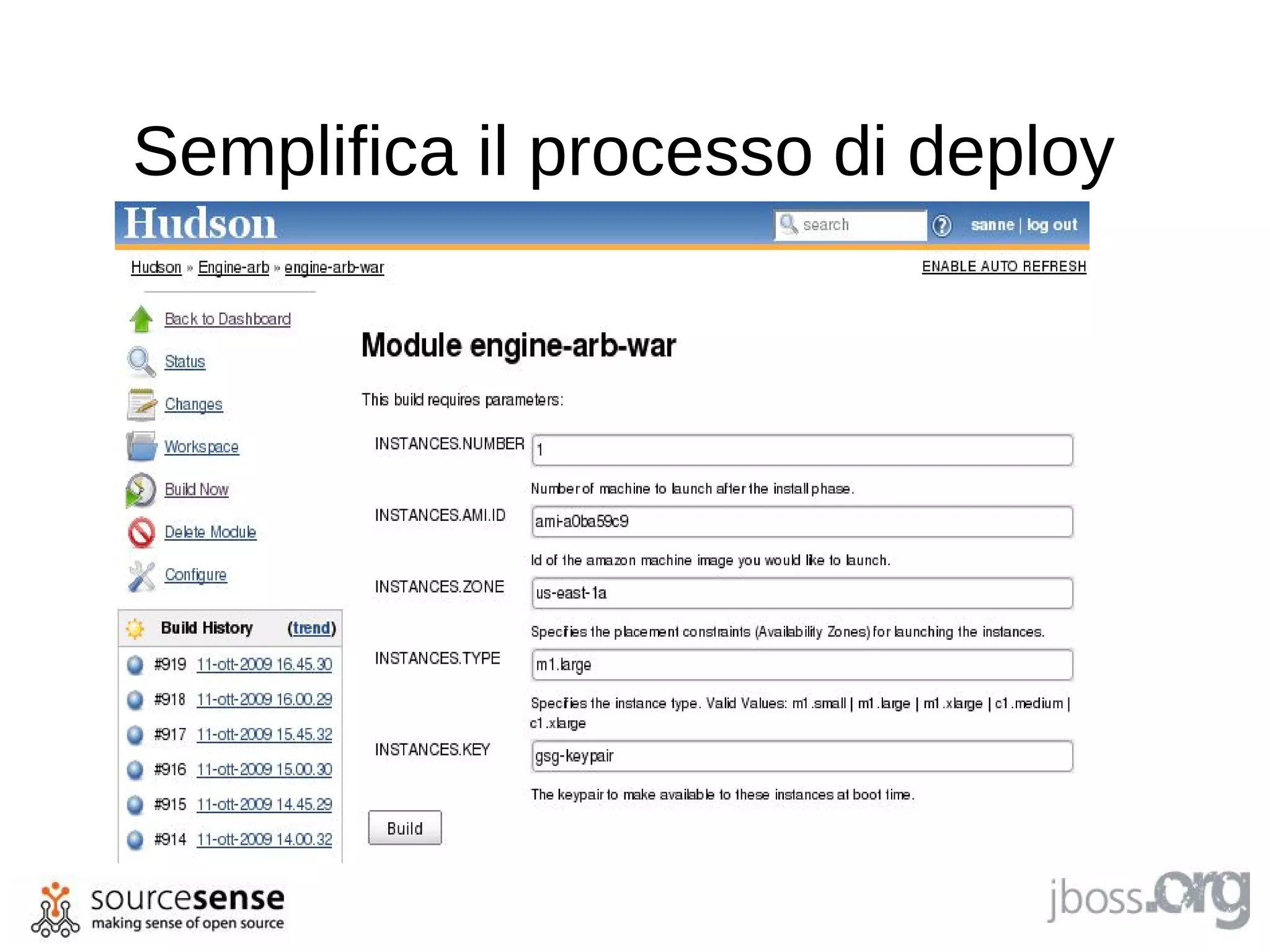 Semplifica il processo di deploy
 