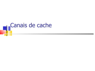 Canais de cache 
