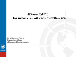 JBoss EAP 6:
Um novo conceito em middleware
 