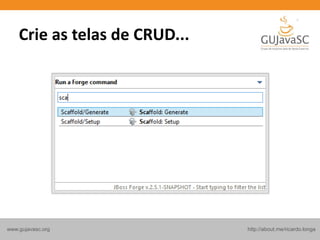 http://about.me/ricardo.longawww.gujavasc.org
Crie as telas de CRUD...
 