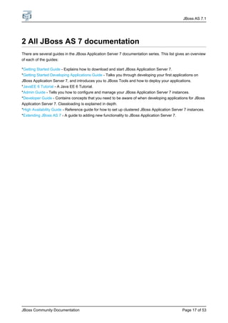JBoss started guide | PDF