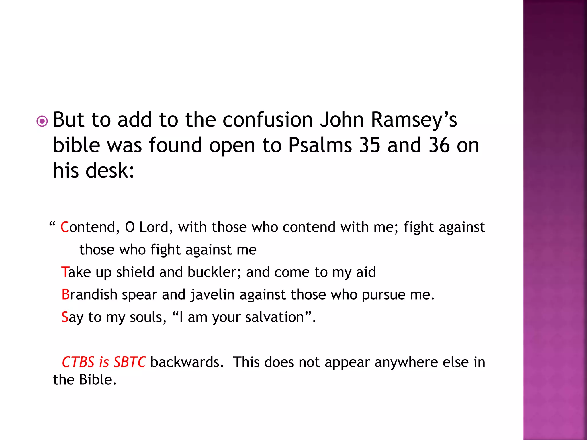 JonBenet Ramsey | PPTX