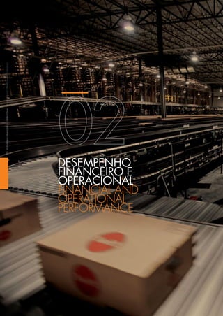 DESEMPENHO
FINANCEIRO E
OPERACIONAL
FINANCIAL AND
OPERATIONAL
PERFORMANCE
DESEMPENHOFINANCEIROEOPERACIONALFINANCIALANDOPERATIONALPERFORMANCE26
 