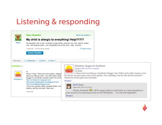 Listening & responding
 