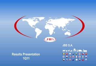 JBS S.A.

Results Presentation
        1Q11
 