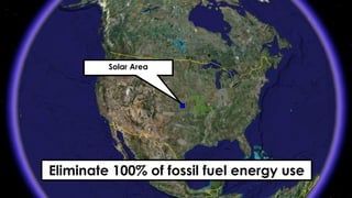 Eliminate 100% of fossil fuel energy use
Solar Area
 