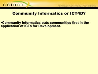 CCIRDT Presentation | PPT