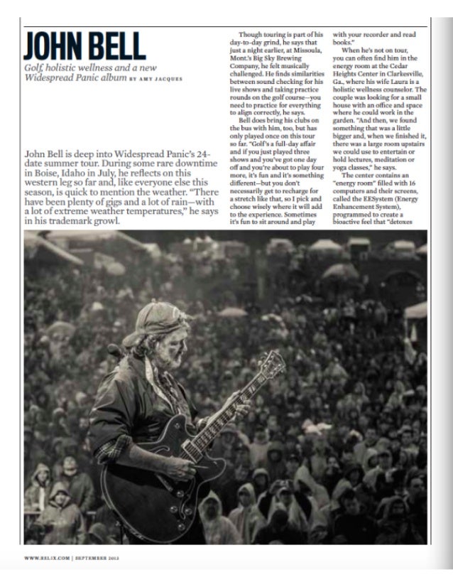 John Bell Golf Holistic Wellness Michael Houser And Lockn Relix