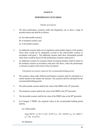 ESMA PRIIPS KID Regulatory Technical Standards (Final draft 31/03/2016 ...