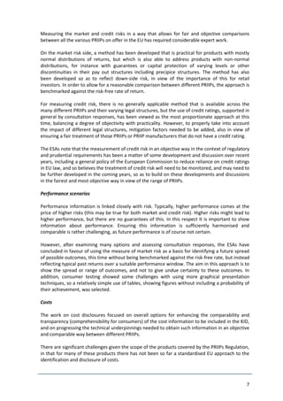 ESMA PRIIPS KID Regulatory Technical Standards (Final draft 31/03/2016 ...