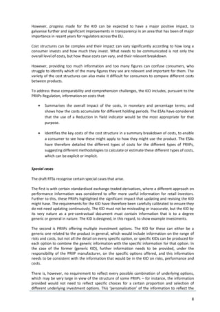 ESMA PRIIPS KID Regulatory Technical Standards (Final draft 31/03/2016 ...