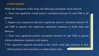 JC 7.pptx vertical dimension thumb length correlation | PPTX