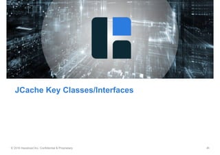 © 2016 Hazelcast Inc. Confidential & Proprietary ‹#›
JCache Key Classes/Interfaces
 