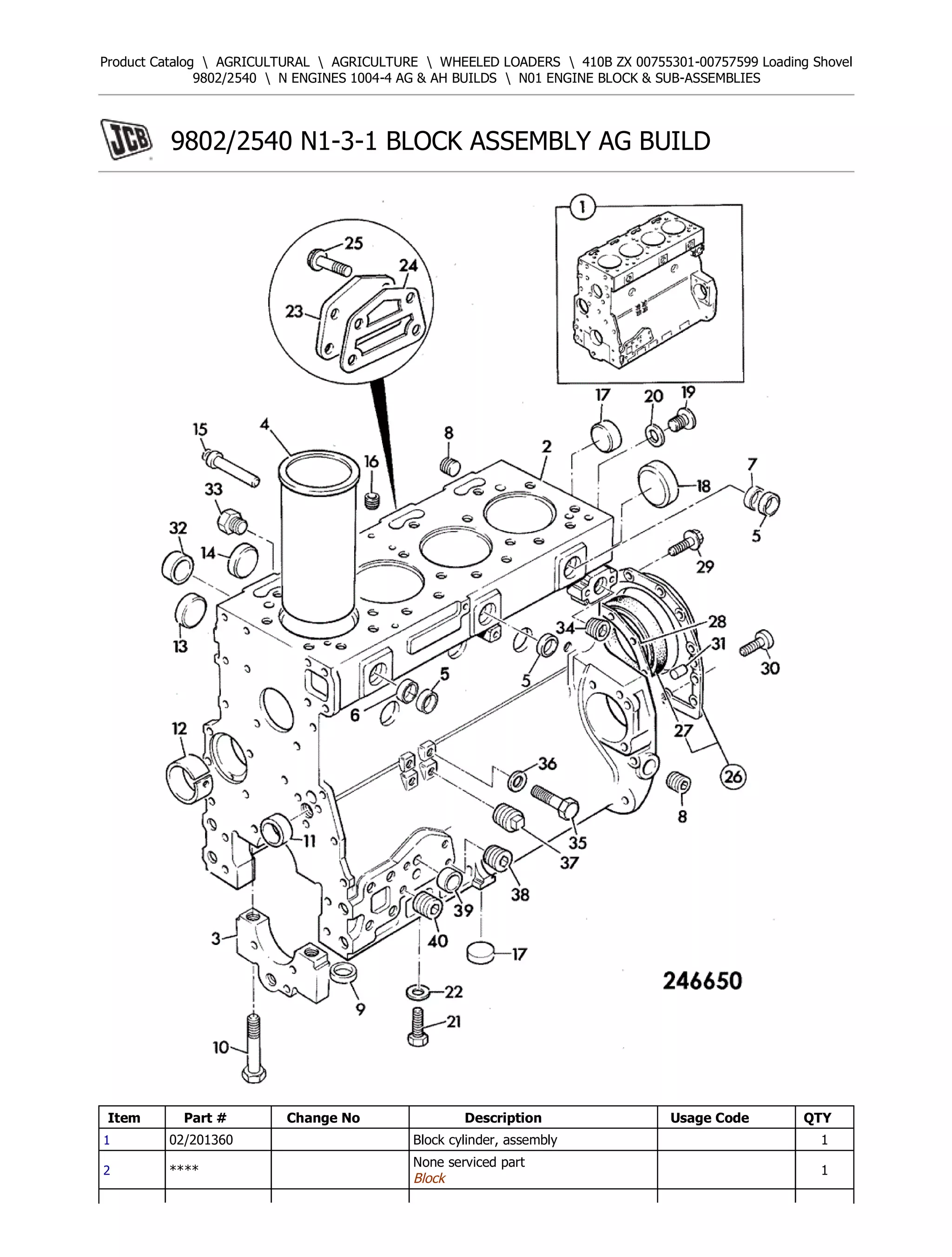 30box専用ページ JCB 410B ZX Loading Shovel Parts Catalogue Manual (Serial