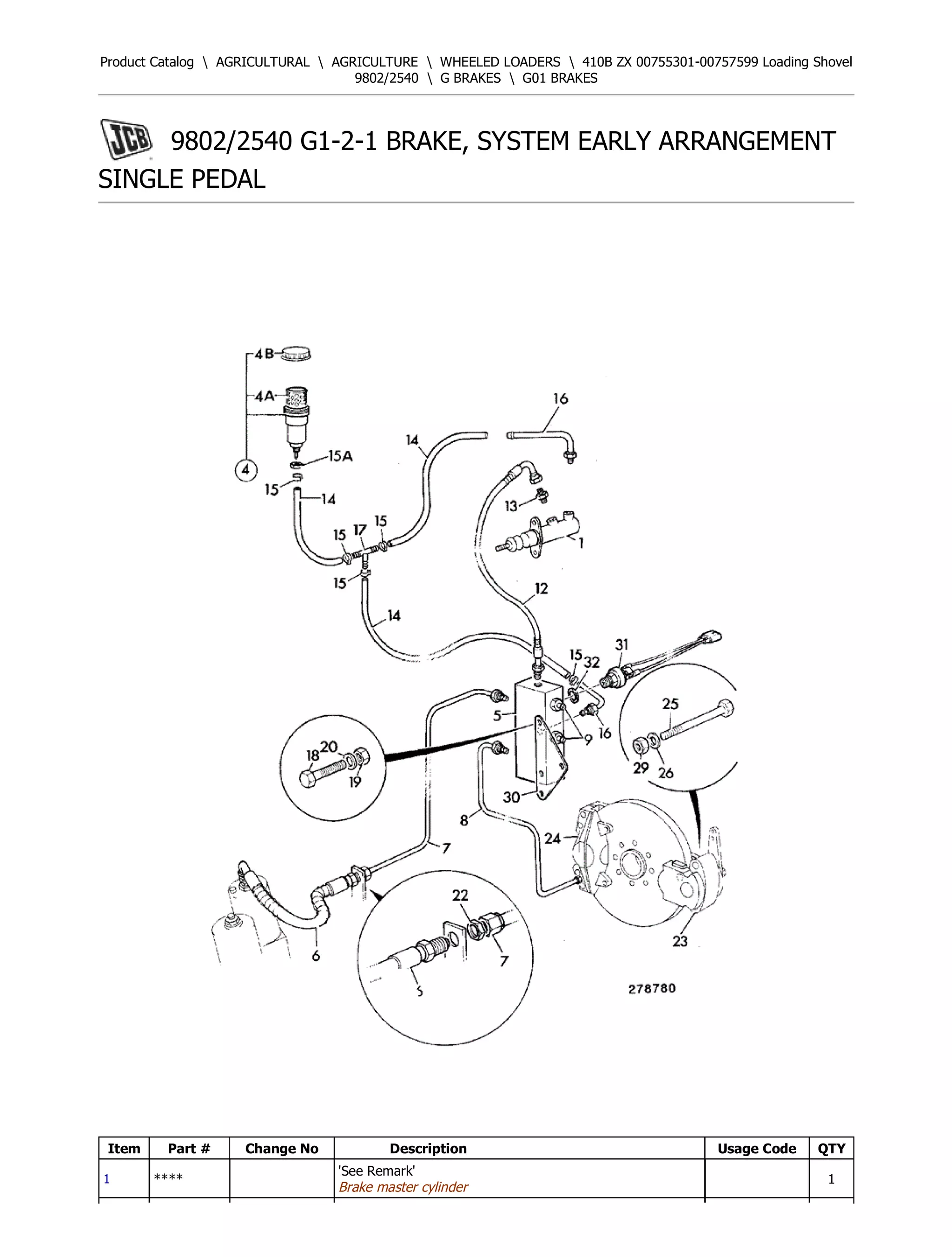 30box専用ページ JCB 410B ZX Loading Shovel Parts Catalogue