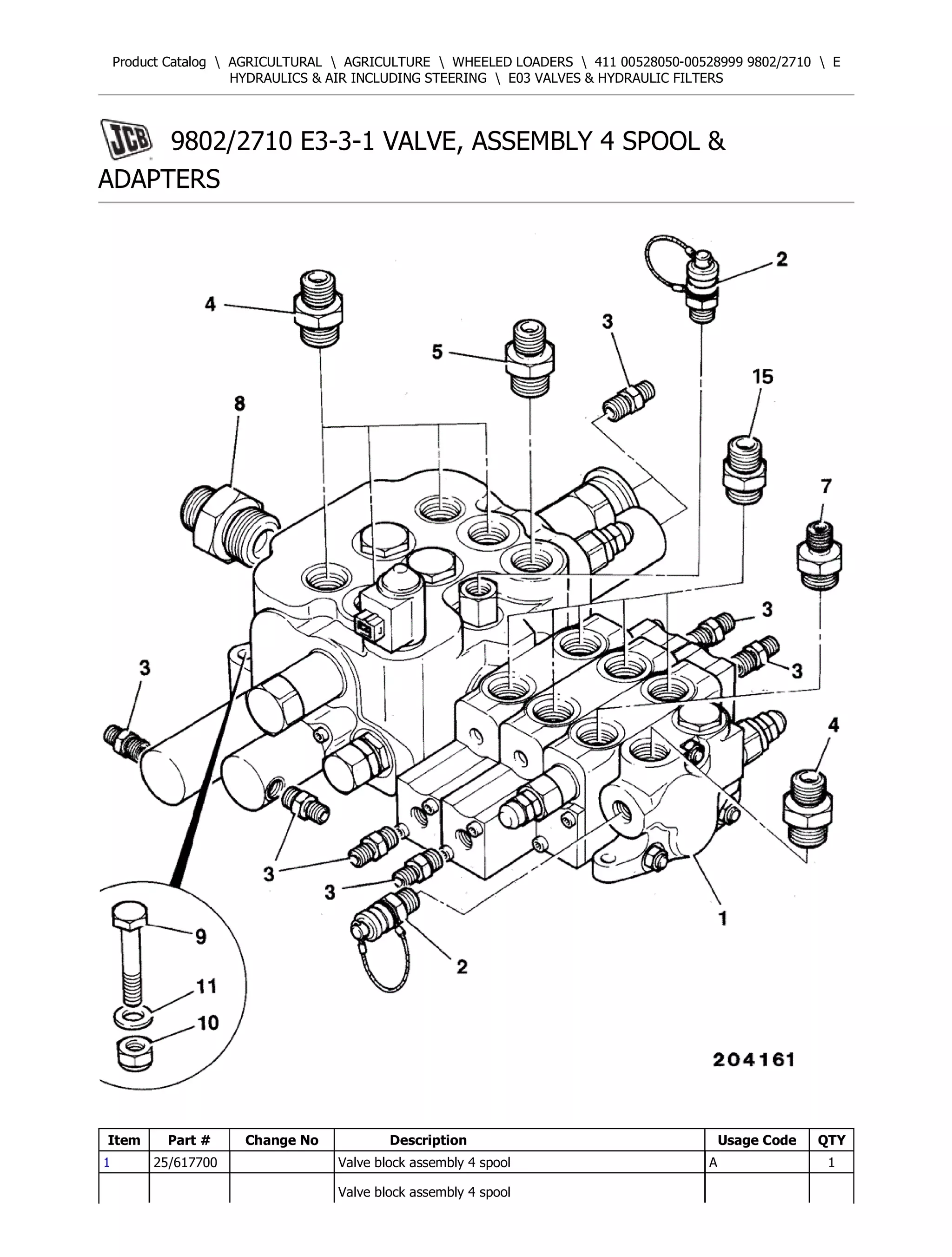 専用ページ18 JCB 411 Wheeled Loader Parts Catalogue Manual (Serial Number