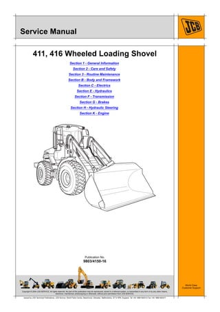 416 wheeled service repair manual sn：m1243000