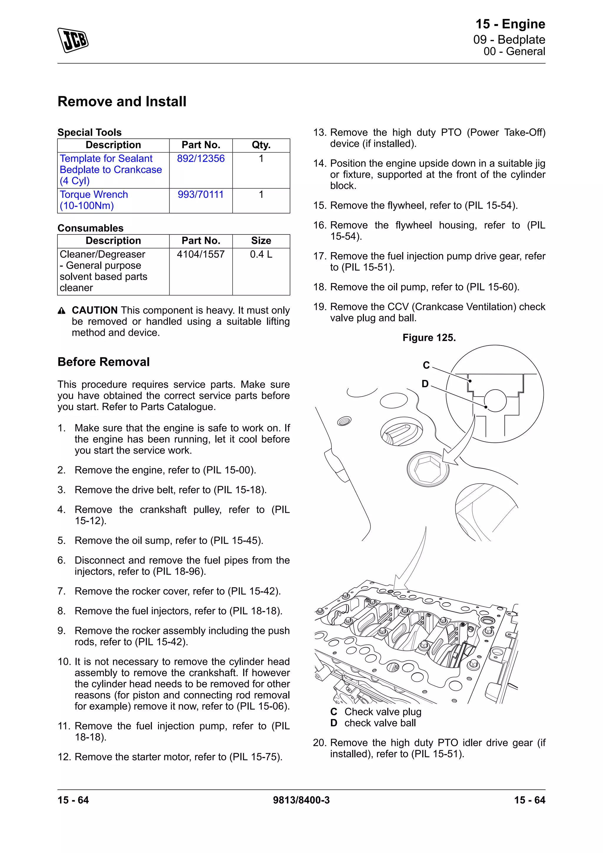 Jcb 422 zx wheeled loader service repair manual (sn from 2320169