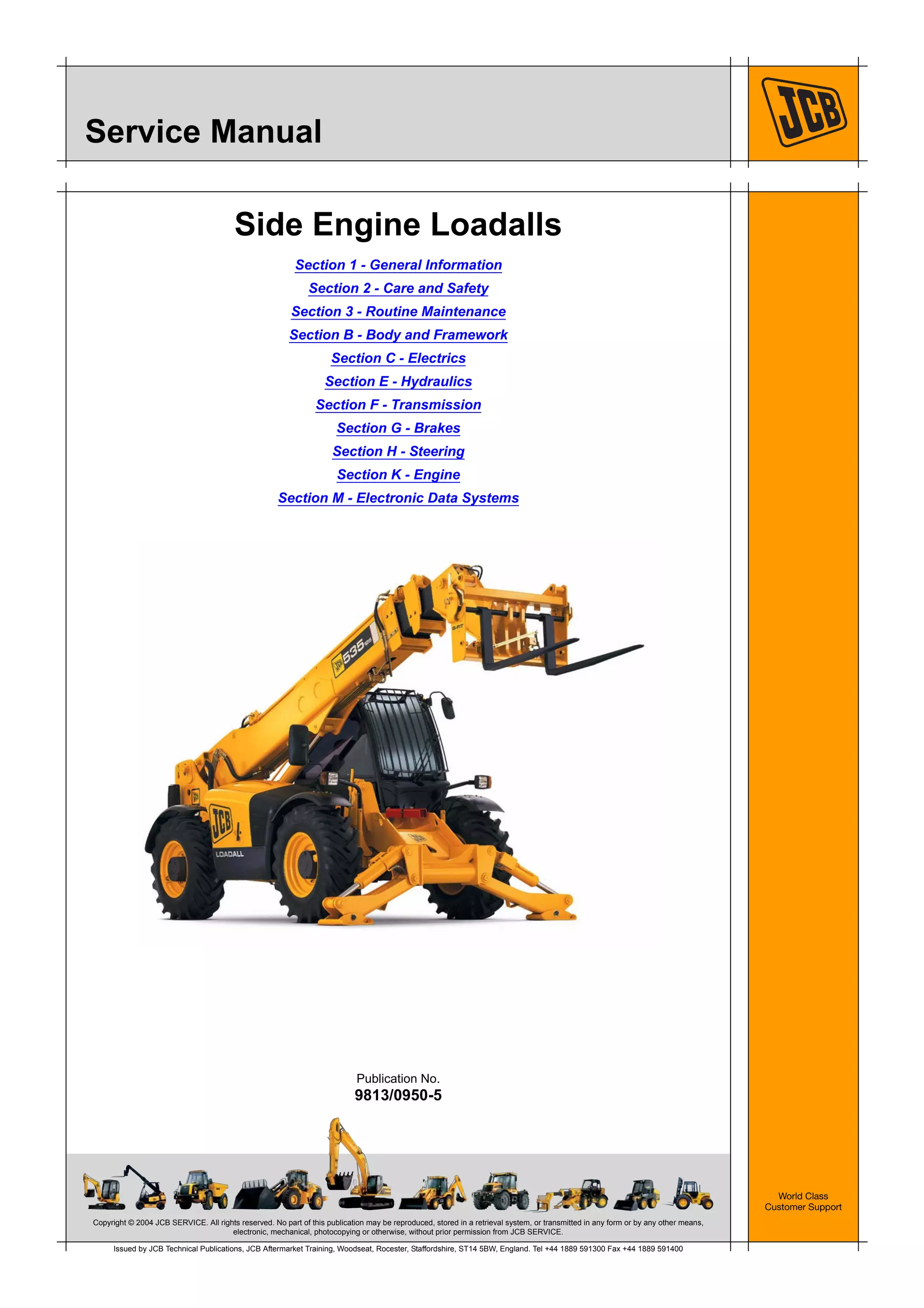 専用ページ170 Jcb 535 140 hi viz telescopic handler service repair manual from